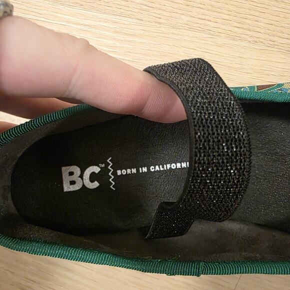 BC Footwear Anthropologie Green Mary Jane Somebody New Ballet Flats Size 7 - Picture 9 of 10